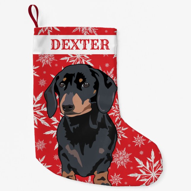 Petite Chaussette De Noël Dachshund Dog (Devant)