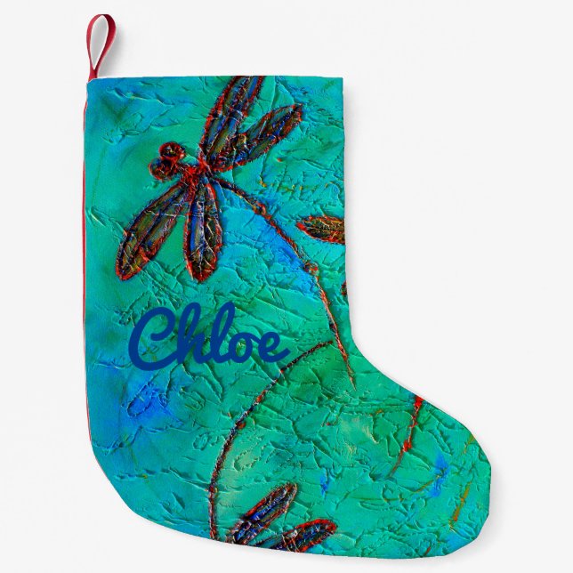 Petite Chaussette De Noël Danse de libellule (Devant)