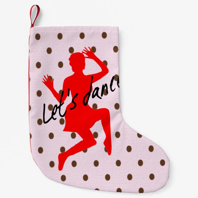Petite Chaussette De Noël Danse - Le réveil de Noël sur mesure (Devant)