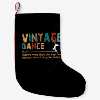 Petite Chaussette De Noël Danse vintage Définition Danse Lover Cadeau