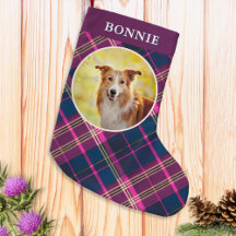 Décor pour animaux à motif tartan plaid personnali