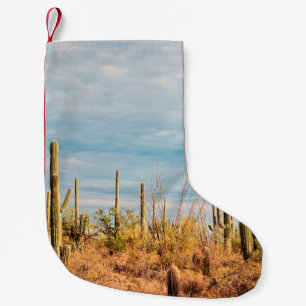 Petite Chaussette De Noël Désert avec les cactus du Saguaro