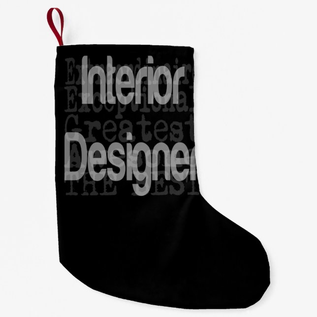 Petite Chaussette De Noël Designer d'intérieur Extraordinaire (Devant)