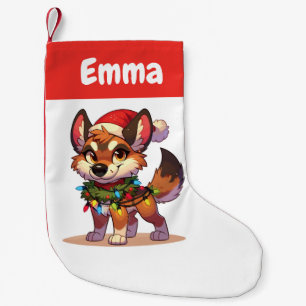 Petite Chaussette De Noël Dingo Joyeux Noël Animaux d'hiver mignons Dingos