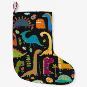 Petite Chaussette De Noël Dinosaures enfantines : Motif amusant et sans cout