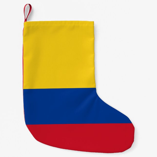Petite Chaussette De Noël Drapeau Colombie - Bandera De Colombia (Devant)