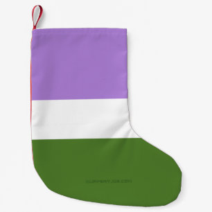 Petite Chaussette De Noël Drapeau de fierté genderqueer de SlipperyJoe lavan
