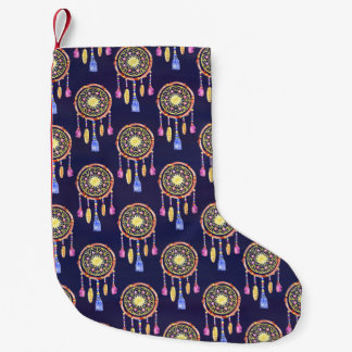 Petite Chaussette De Noël Dreamcatchers Plumes Aquarelle Texture transparent