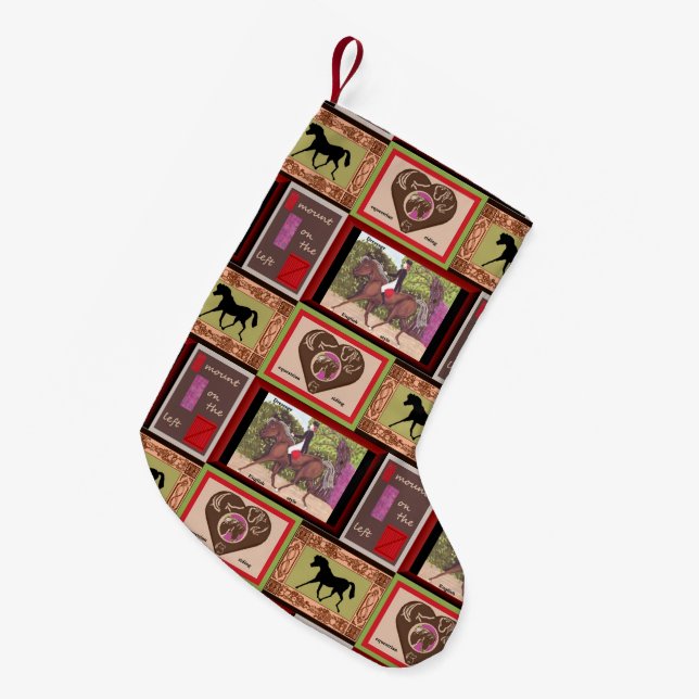 Petite Chaussette De Noël dressage équine sport équine bas de Noël (Devant (Accrochage))
