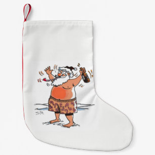 Petite Chaussette De Noël Drunk Père Noël réserve de Noël petit