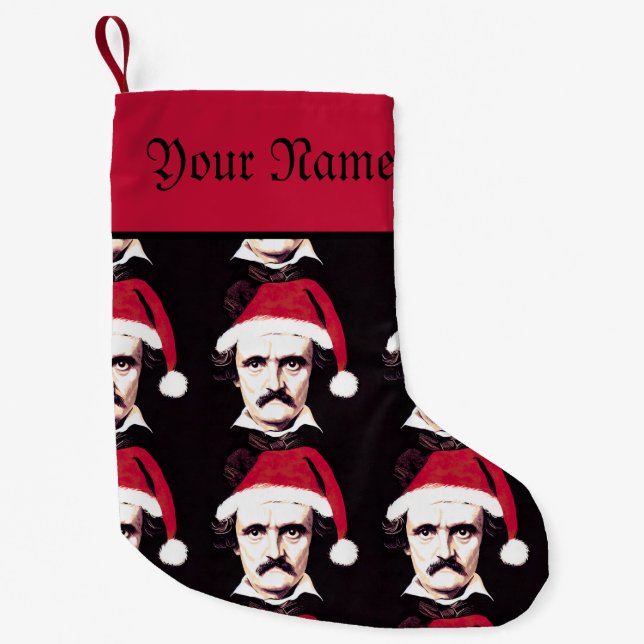 Petite Chaussette De Noël Edgar Allan Poe Noël Stocker (Devant)