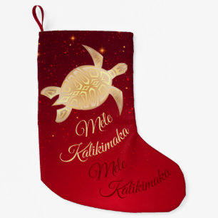 Petite Chaussette De Noël Élégant Noël hawaïen