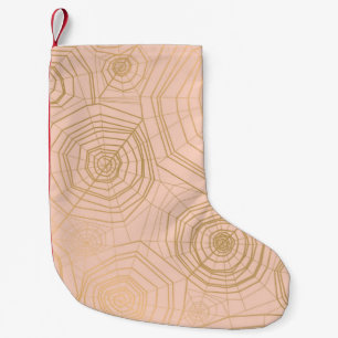 Petite Chaussette De Noël Elégante couleur pastel avec toile d'araignée avec