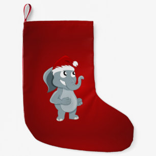 Petite Chaussette De Noël éléphant de Noël dessin animé