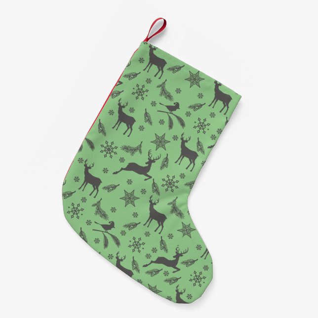 Petite Chaussette De Noël Enchanted Deer Christmas Stocking (Devant (Accrochage))