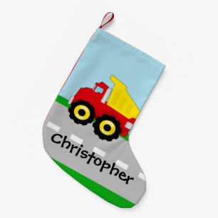 Petite Chaussette De Noël Enfants garçons Construction camion