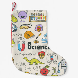 Petite Chaussette De Noël Ensemble de doodles de science scolaire 1. Huile v