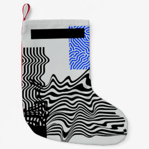 Petite Chaussette De Noël Ensemble de formes géométriques modernes universel