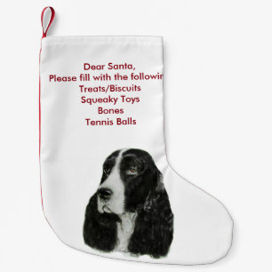 Petite Chaussette De Noël Épagneul de springer anglais