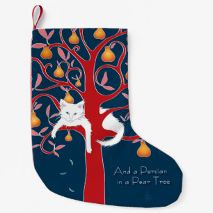 Petite Chaussette De Noël Et un Persan dans un Poirier...