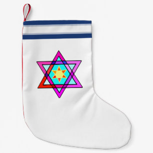 Petite Chaussette De Noël Étoile de David juive