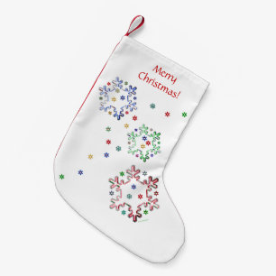 Petite Chaussette De Noël Étoiles de flocon de neige de Noël