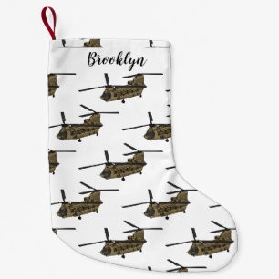 Petite Chaussette De Noël Exemple d'hélicoptère militaire Chinook