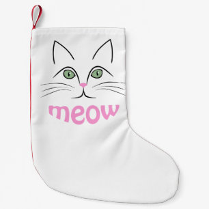 Petite Chaussette De Noël Face de chat