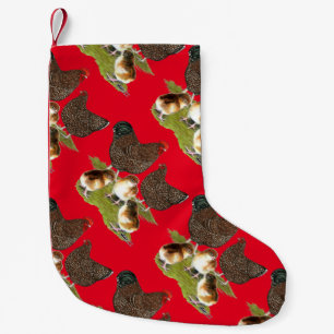 Petite Chaussette De Noël Famille de poulet du Jubilé d'Orpington