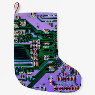 Petite Chaussette De Noël Fermeture de la carte de circuits électroniques. a