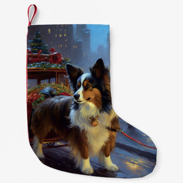 Petite Chaussette De Noël Festin de Noël de Papillon (Devant)