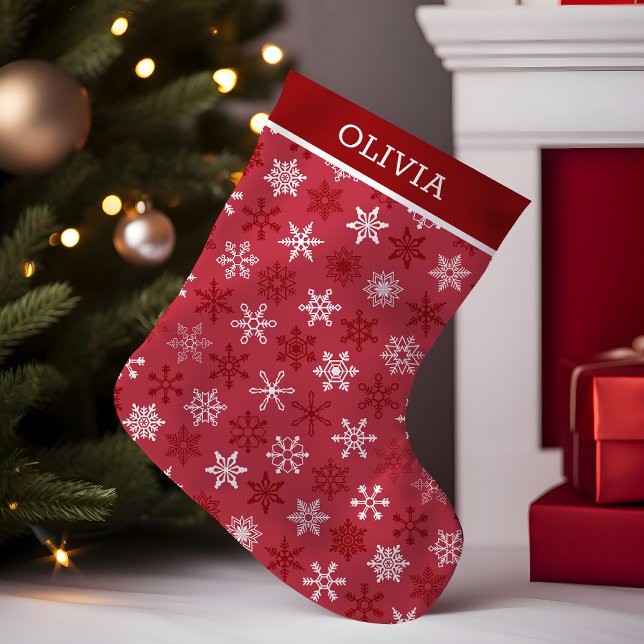 Petite Chaussette De Noël Fête Fête Fête Rouge blanc Motif de Noël (Créateur téléchargé)
