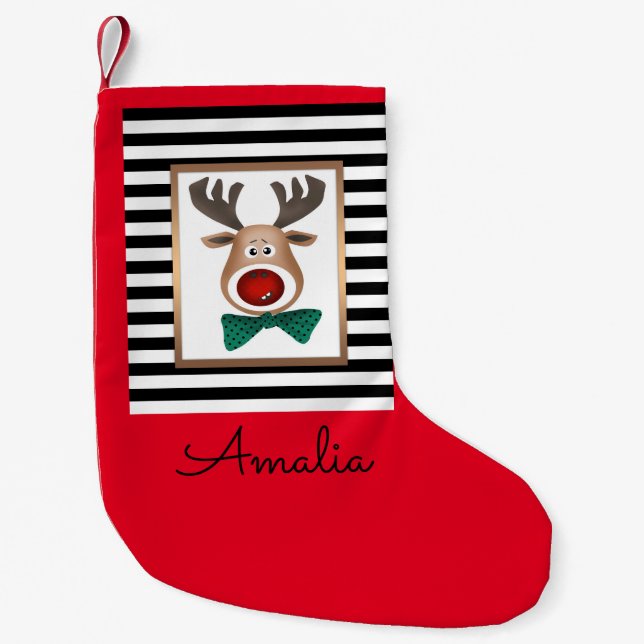 Petite Chaussette De Noël Fêtes Abstraites Joyeux Noël Joyeux Nouvel An d (Devant)