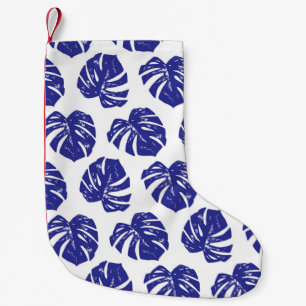 Petite Chaussette De Noël Feuilles de palmiers : Motif naturel