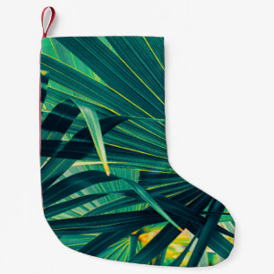 Petite Chaussette De Noël Feuilles de palmiers tropicaux