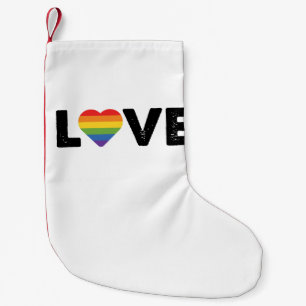 Petite Chaussette De Noël Fierté Amour est Amour Égalité Gay Arc-en-ciel LGB