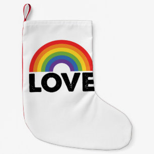 Petite Chaussette De Noël Fierté Amour est Amour Égalité Gay Arc-en-ciel LGB