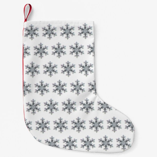 Petite Chaussette De Noël Flacon de neige (Devant)