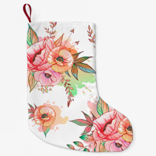 Petite Chaussette De Noël fleur printanière