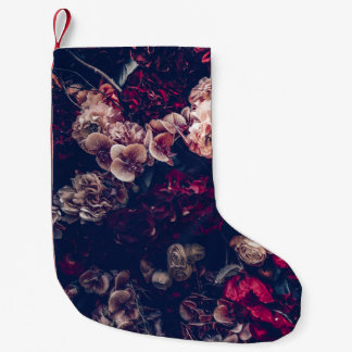 Petite Chaussette De Noël Fleurs artificielles vintages : Arrière - plan mur
