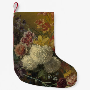 Petite Chaussette De Noël Fleurs de maître hollandais antique Georgius van O