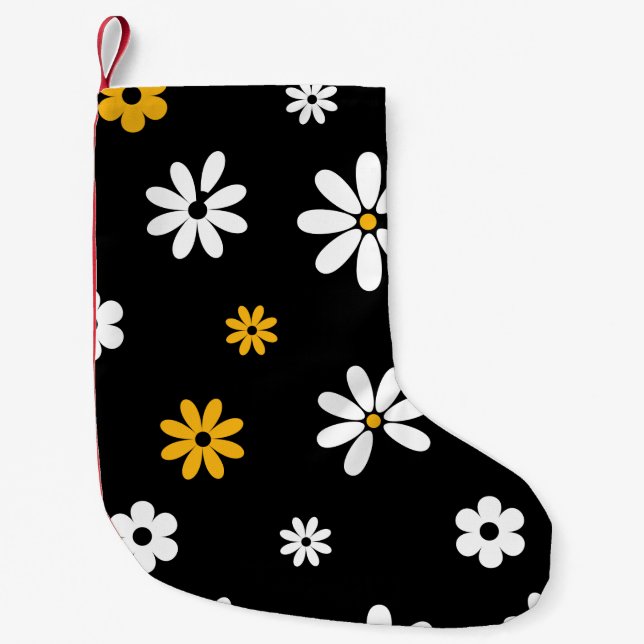 Petite Chaussette De Noël Fleurs et pétales 15 (Devant)