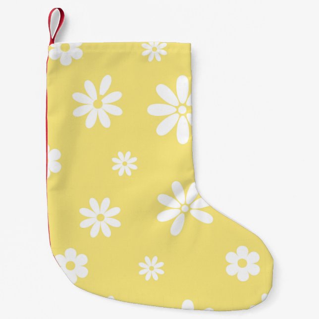 Petite Chaussette De Noël Fleurs et pétales 6 (Devant)