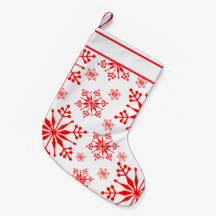 Flocon de neige de Noël en rouge et blanc.