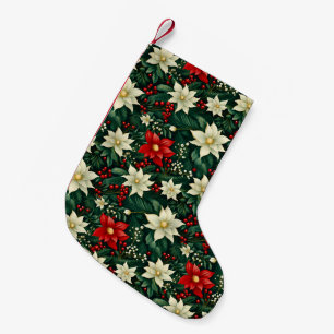 Petite Chaussette De Noël Floral Motif de Noël