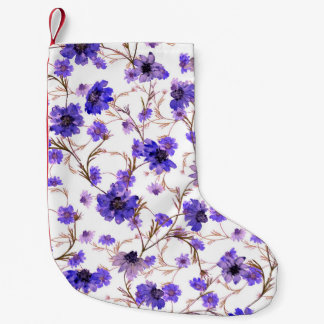Petite Chaussette De Noël Floral sans couture motif avec fleurs marigold