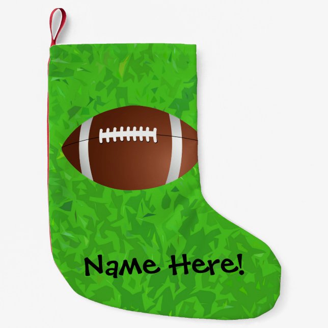 Petite Chaussette De Noël Football Field Junior Varsity (Devant)