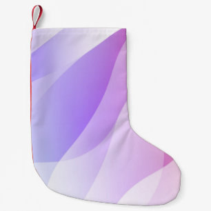 Petite Chaussette De Noël Forme de vague géométrique Abstraite avec C doux d
