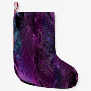 Petite Chaussette De Noël Formulaire de texture motif de plume