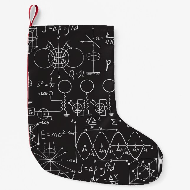 Petite Chaussette De Noël Formules scientifiques : Patte de calcul du tablea (Devant)